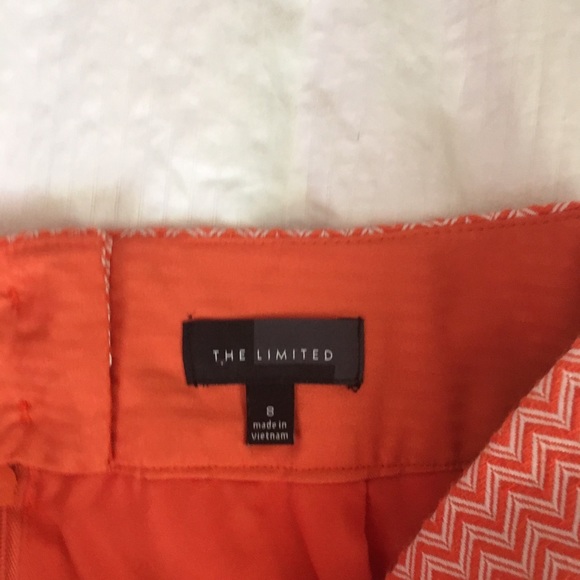 Orange chevron pencil skirt - Picture 3 of 4